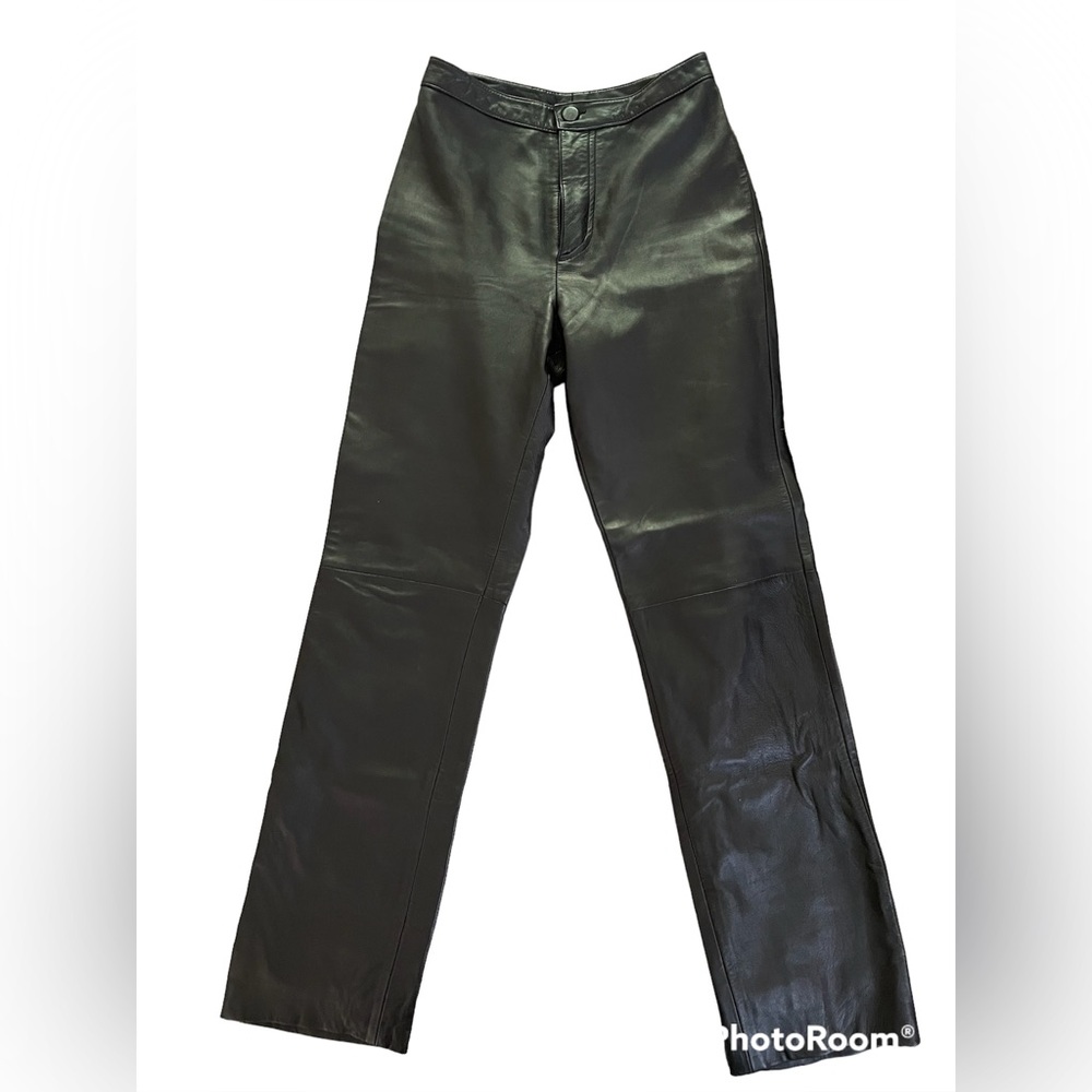 Genuine Leather Vintage Michael Hoban North Beach Straight Leg Pants